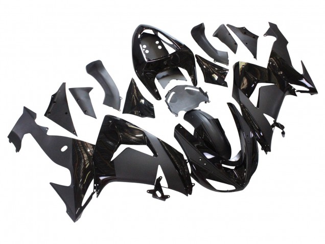 Lojas Carenagens Moto Kawasaki ZX10R 2006-2007 - Preto Fosco Preto Brilhante