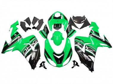 Lojas Kits Carenagem Moto Kawasaki ZX10R 2006-2007 - Verde Branco Preto