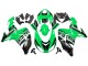 Lojas Kits Carenagem Moto Kawasaki ZX10R 2006-2007 - Verde Branco Preto