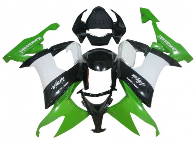 Lojas Carenagem Moto Kawasaki ZX10R 2006-2007 - Verde Branco Preto