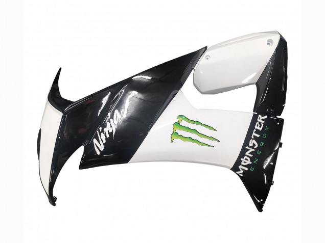 Lojas Carenagens Moto Kawasaki ZX10R 2008-2010 - Preto Brilhante Branco Verde Monstro Elf