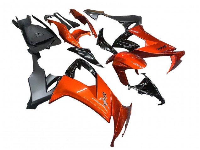 Lojas Carenagens Moto Kawasaki ZX10R 2008-2010 - Burnt Laranja Preto