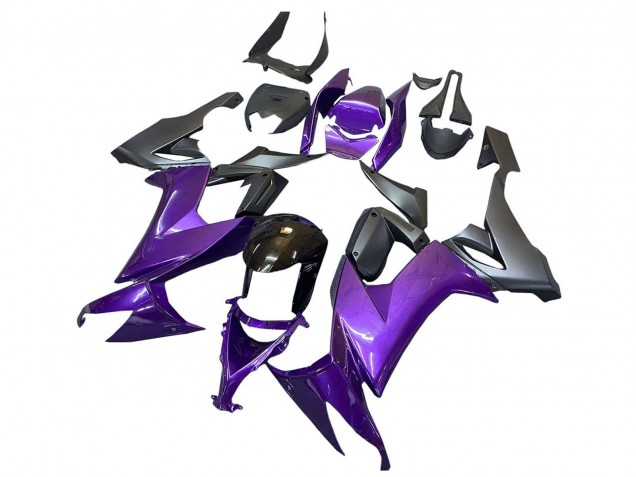 Lojas Carenagens Moto Kawasaki ZX10R 2008-2010 - Roxo Preto