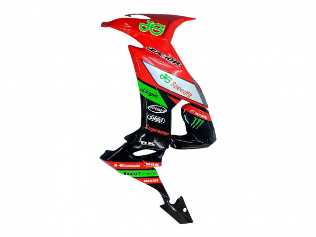 Lojas Carenagens Moto Kawasaki ZX10R 2008-2010 - Vermelho Verde Preto