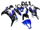 Lojas Carenagens Moto Kawasaki ZX10R 2011-2015 - Azul Branco Preto Brilhante