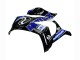 Lojas Carenagens Moto Kawasaki ZX10R 2011-2015 - Azul Branco Preto Brilhante
