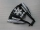 Lojas Carenagens Moto Kawasaki ZX10R 2011-2015 - Preto Brilhante Branco Elf Neve Decal
