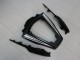 Lojas Carenagens Moto Kawasaki ZX10R 2011-2015 - Preto Brilhante Branco Elf Neve Decal