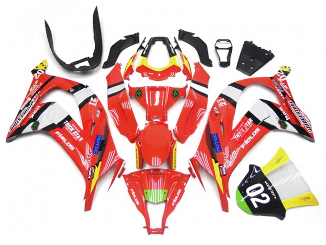 Lojas Carenagens Moto Kawasaki ZX10R 2011-2015 - Vermelho Amarelo Branco Preto Verde Azul Trick Star 02