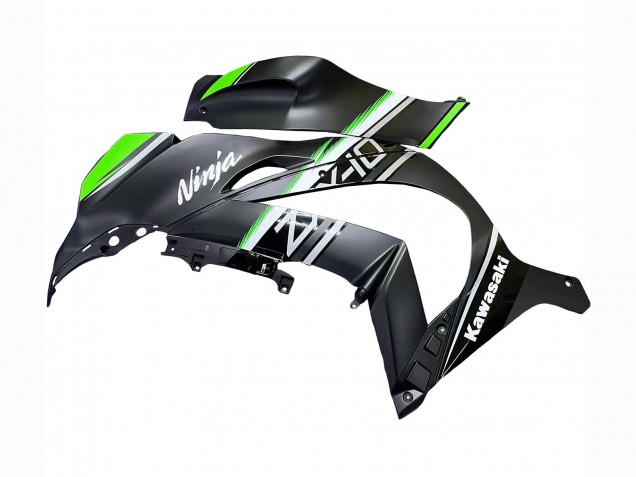 Lojas Carenagens Moto Kawasaki ZX10R 2016-2020 - Preto Fosco Verde Branco Ninja