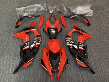 Lojas Carenagem Moto Kawasaki ZX10R 2016-2020 - Vermelho Preto Brilhante