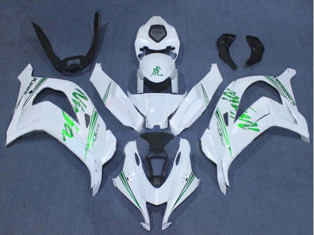Lojas Carenagens Moto Kawasaki ZX10R 2016-2020 - Branco Verde Ninja