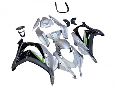 Lojas Carenagem Moto Kawasaki ZX10R 2016-2020 - Prata Verde Preto