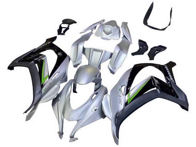 Lojas Carenagem Moto Kawasaki ZX10R 2016-2020 - Prata Verde Preto