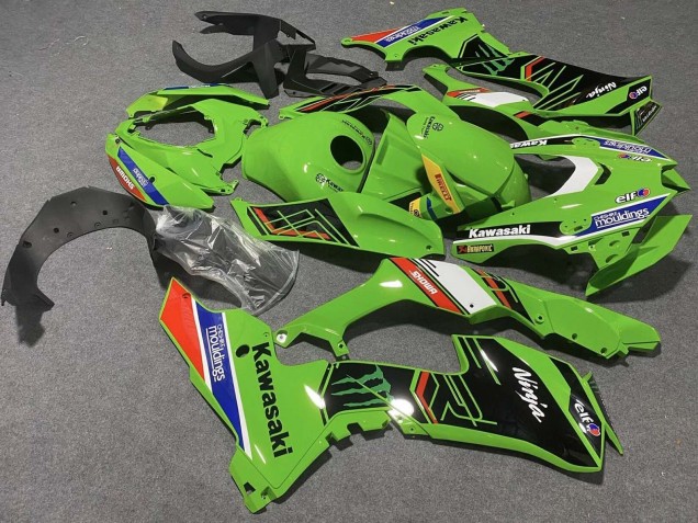 Lojas Carenagens Moto Kawasaki ZX10R 2021-2025 - Verde Branco Azul Preto Vermelho Showr Elf Mouldings Monstro