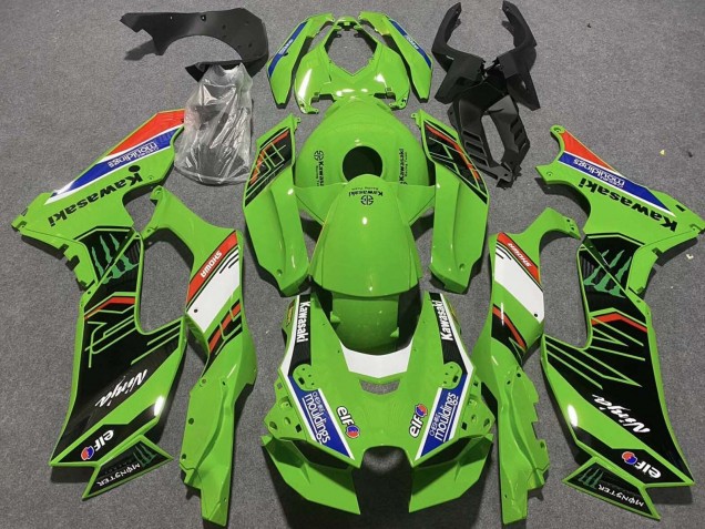 Lojas Carenagens Moto Kawasaki ZX10R 2021-2025 - Verde Branco Azul Preto Vermelho Showr Elf Mouldings Monstro