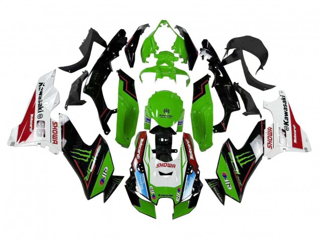 Lojas Carenagens Moto Kawasaki ZX10R 2021-2025 - Verde Preto Branco Vermelho Azul Showr Elf Monstro