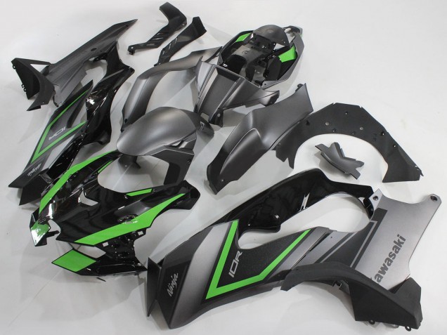 Lojas Carenagens Moto Kawasaki ZX10R 2021-2025 - Cinzento Verde Preto