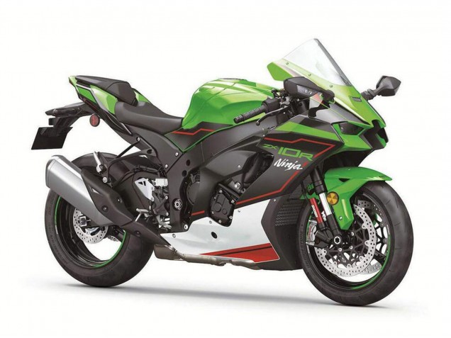 Lojas Carenagens Moto Kawasaki ZX10R 2021-2025 - Verde Preto Branco Vermelho Ninja