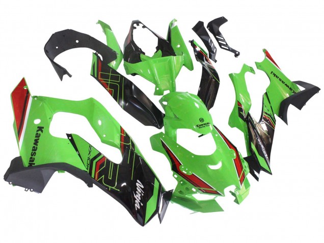 Lojas Carenagens Moto Kawasaki ZX10R 2021-2025 - Verde Preto Vermelho