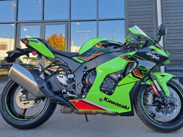 Lojas Carenagens Moto Kawasaki ZX10R 2021-2025 - Verde Preto Vermelho