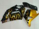Lojas Carenagens Moto Kawasaki ZX14R ZZR1400 2006-2011 - Preto Brilhante Ouro Chama