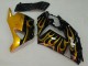 Lojas Carenagens Moto Kawasaki ZX14R ZZR1400 2006-2011 - Preto Brilhante Ouro Chama