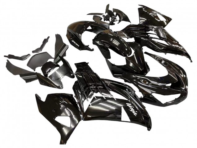 Lojas Carenagens Moto Kawasaki ZX14R ZZR1400 2012-2024 - Preto Brilhante Preto Fosco Branco Ninja