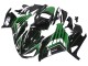 Lojas Carenagens Moto Kawasaki ZX14R ZZR1400 2012-2024 - Verde Preto Brilhante Listra