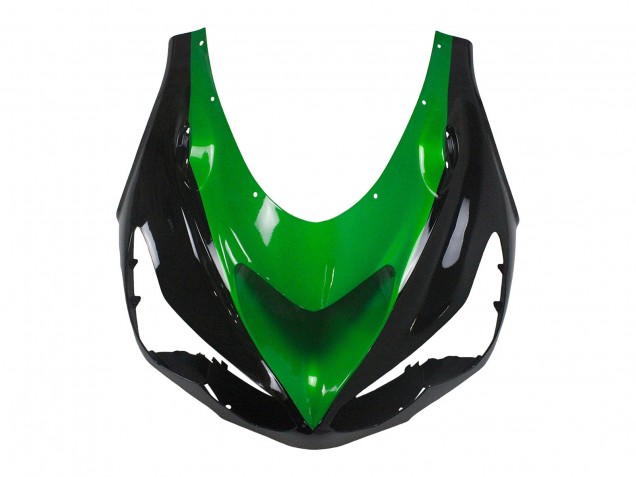 Lojas Kits Carenagem Moto Kawasaki ZX14R ZZR1400 2012-2024 - Verde Preto Brilhante