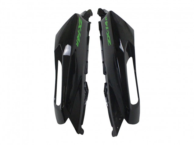 Lojas Kits Carenagem Moto Kawasaki ZX14R ZZR1400 2012-2024 - Verde Preto Brilhante