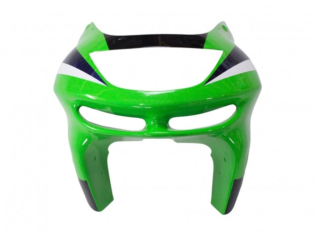 Lojas Carenagens Moto Kawasaki ZX6R 1998-1999 - Verde Branco Azul Escuro Prata