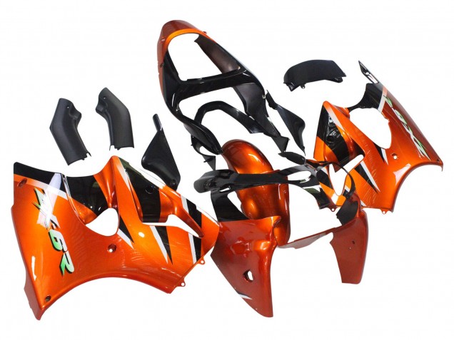 Lojas Carenagens Moto Kawasaki ZX6R 2000-2002 - Laranja Preto