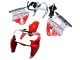 Lojas Carenagens Moto Kawasaki ZX6R 2000-2002 - Branco Vermelho Preto