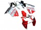 Lojas Carenagens Moto Kawasaki ZX6R 2000-2002 - Branco Vermelho Preto