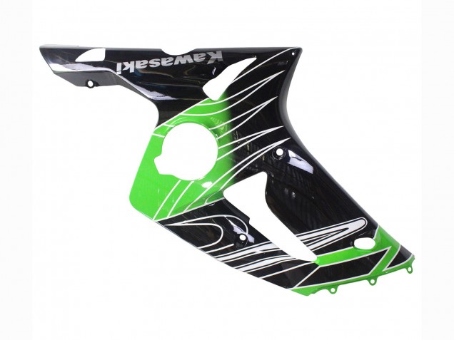 Lojas Carenagens Moto Kawasaki ZX6R 2003-2004 - Verde Branco Preto