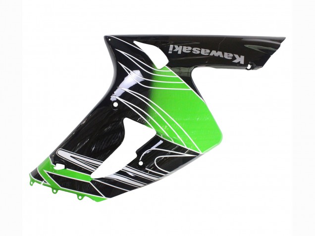 Lojas Carenagens Moto Kawasaki ZX6R 2003-2004 - Verde Branco Preto
