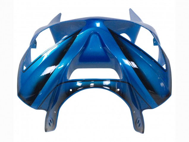 Lojas Carenagens Moto Kawasaki ZX6R 2003-2004 - Azul Branco Vermelho Tubarão