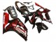Lojas Carenagens Moto Kawasaki ZX6R 2003-2004 - Preto Brilhante Vermelho Chama