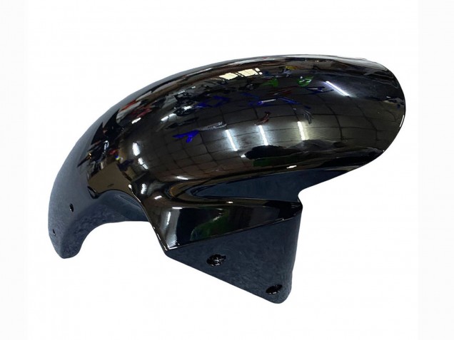 Lojas Carenagens Moto Kawasaki ZX6R 2003-2004 - Preto Brilhante Verde Chama