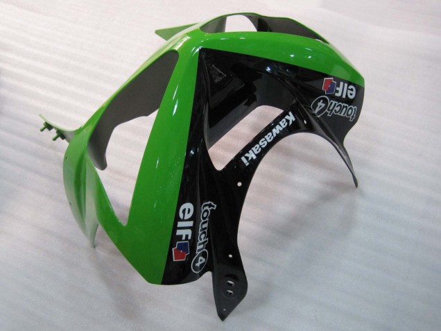Lojas Carenagens Moto Kawasaki ZX6R 2003-2004 - Verde Preto Elf Bridgestone