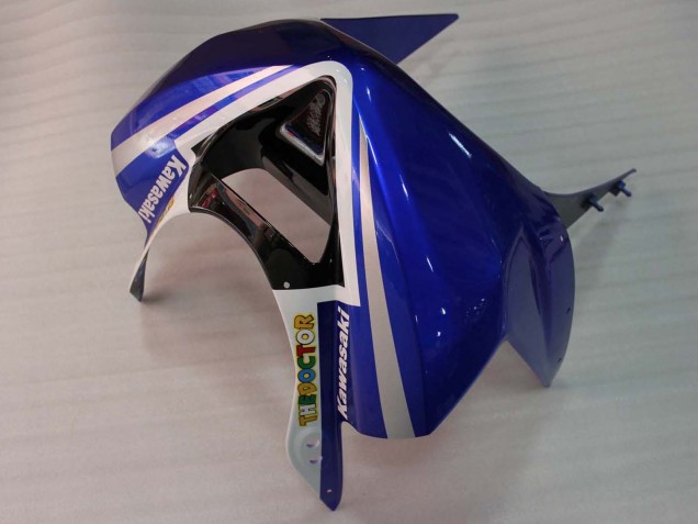 Lojas Carenagens Moto Kawasaki ZX6R 2003-2004 - Branco Azul Vermelho Fiat