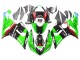 Lojas Carenagens Moto Kawasaki ZX6R 2005-2006 - Verde Vermelho Preto Elf 66
