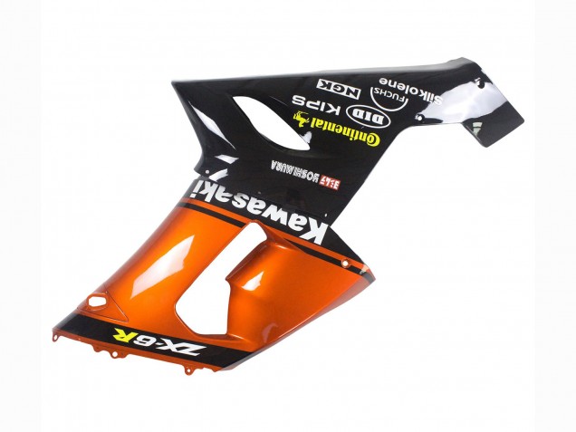 Lojas Carenagem Moto Kawasaki ZX6R 2005-2006 - Laranja Preto