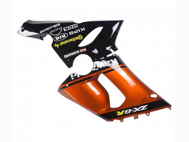 Lojas Carenagem Moto Kawasaki ZX6R 2005-2006 - Laranja Preto