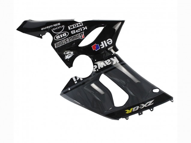 Lojas Carenagens Moto Kawasaki ZX6R 2005-2006 - Cinzento Escuro Preto