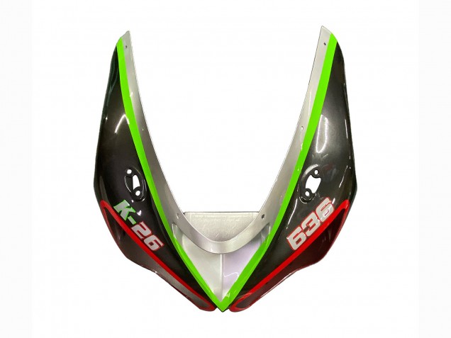 Lojas Carenagens Moto Kawasaki ZX6R 2005-2006 - Preto Prata Verde Vermelho K-26