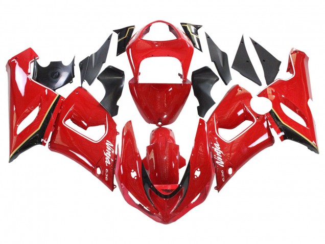 Lojas Carenagens Moto Kawasaki ZX6R 2005-2006 - Vermelho Amarelo Preto