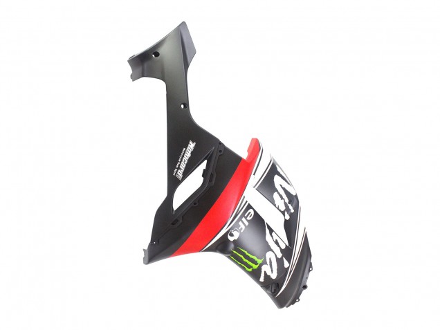 Lojas Carenagens Moto Kawasaki ZX6R 2007-2008 - Preto Branco Vermelho Branco Neve Decal Ninja Elf