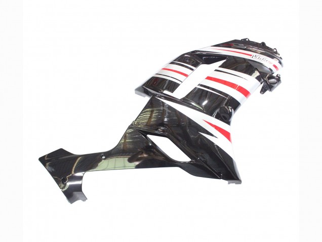 Lojas Carenagens Moto Kawasaki ZX6R 2007-2008 - Preto Prata Vermelho Ninja